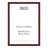 Cornice Moderna su Misura - Modello Ivrea Rosso Velato